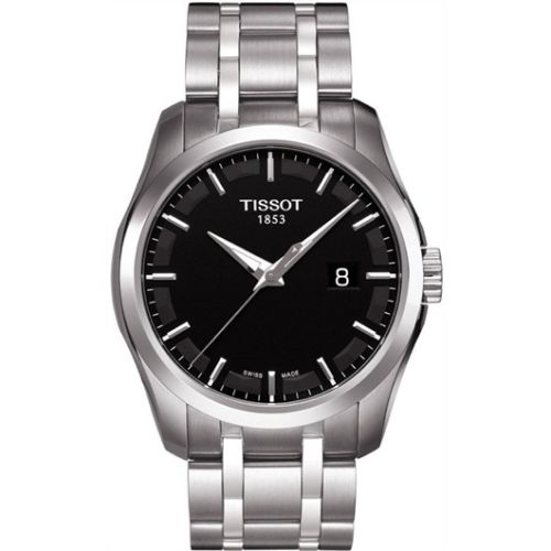 Tissot Couturier Quartz Stainless Steel / Black / Bracelet